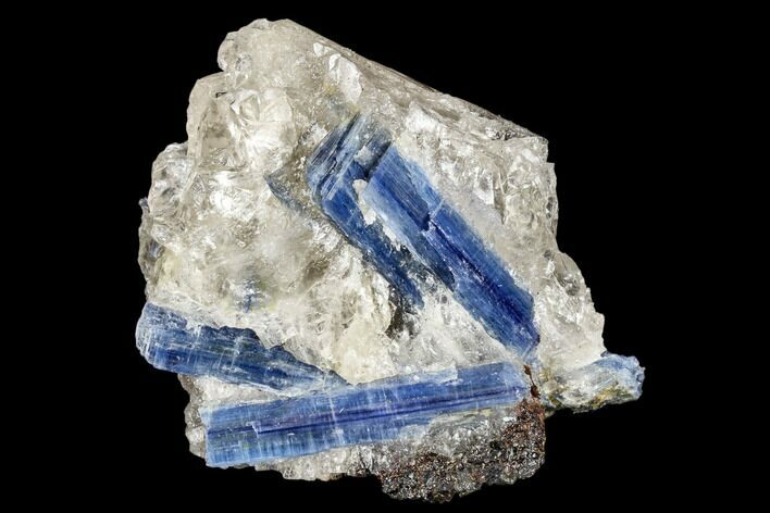 Vibrant Blue Kyanite Crystals In Quartz - Brazil #113486